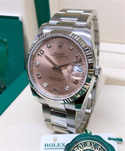 rolex datejust 34 pink|rolex day date 34mm.